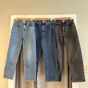 3 Everlane Way High Jeans! Set of 3 colors! Size 25 regular